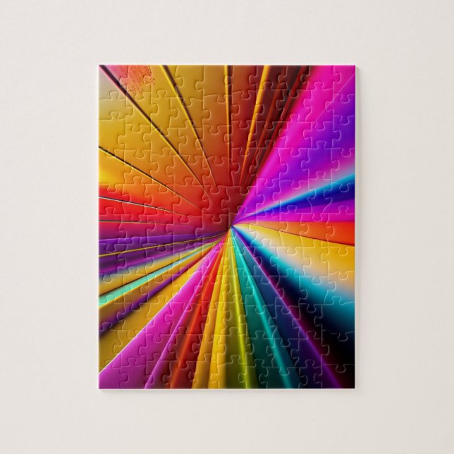 3D-Farben: Abstrakt geometrisch Puzzle (Vertikal)