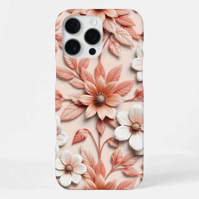 3D farbenfrohe Blume iPhone Hülle (Rückseite)