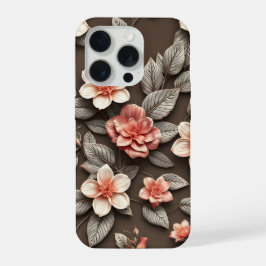 3D Farbige Blume iPhone 15 Pro Hülle