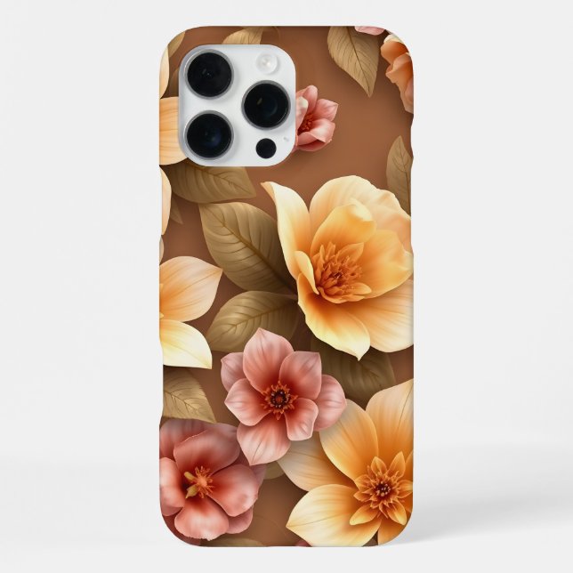 3D Farbige Blume iPhone Hülle (Rückseite)