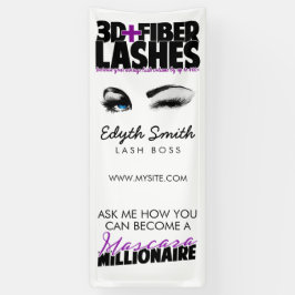 3D + Faser-Peitschen Banner