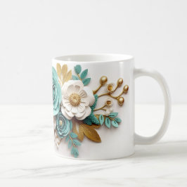 3D Floral Mug Kaffeetasse