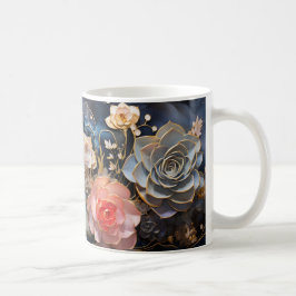 3D Floral Mug Kaffeetasse