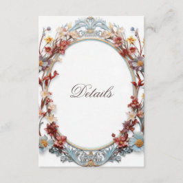 3D Floral Wreath Details Begleitkarte
