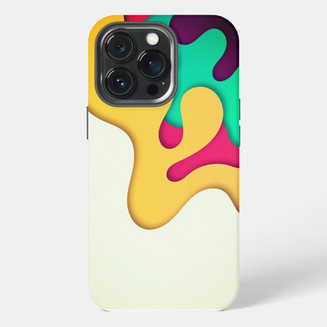 3D-Flüssig-Muster iPhone Hülle (Hinten)