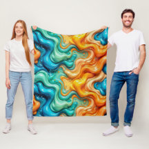 3D-Flüssigkeitswirbel-Abstraktglas - Modern Psyche
