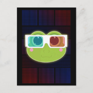 3D Frosch Postkarte