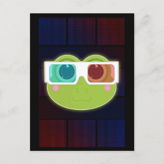 3D Frosch Postkarte