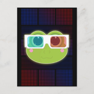 3D Frosch Postkarte