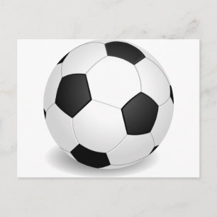 3D-Fußballball Postkarte