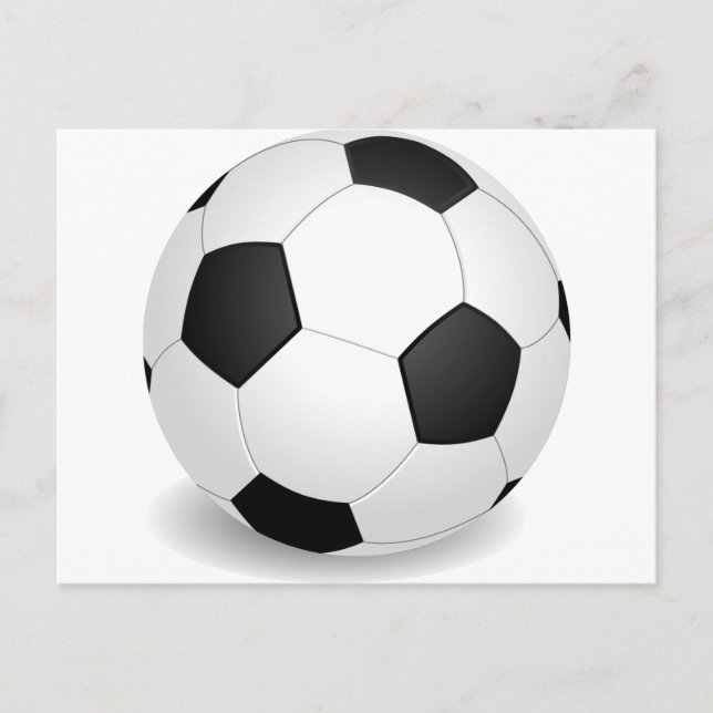 3D-Fußballball Postkarte (Vorderseite)