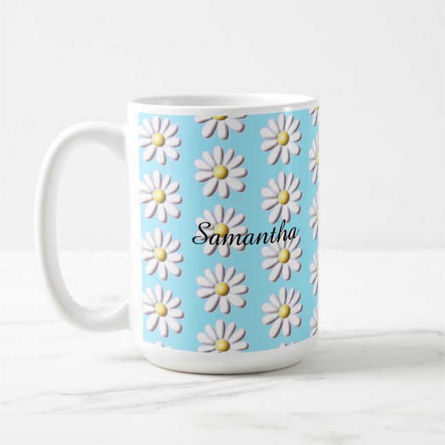 3D Gänseblümchen Kaffeetasse (Links)