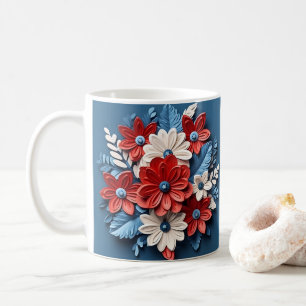 3D-gedruckte patrouillische Blume Kaffeetasse