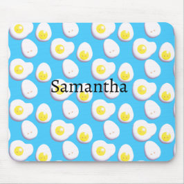 3D gekochte und gefrorene Eier Mousepad