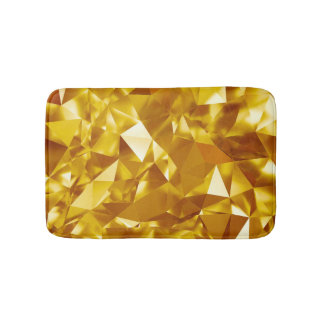 3D Geometrie: Metallisches Hintergrunddesign Badematte