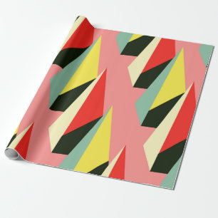3D-geometrisch Vintages, nahtloses Muster mit r Geschenkpapier