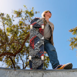 3D geometrisches abstraktes Skateboard