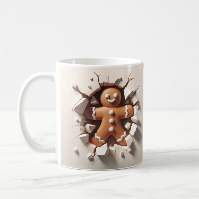3D Gingerbread Man Kaffeetasse (Links)