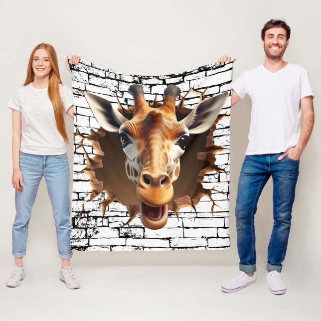 3D Giraffe Wallfahrtskirche Madonna del Sasso Fleecedecke (Beispiel)