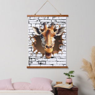 3D Giraffe Wallfahrtskirche Madonna del Sasso Wandteppich Mit Holzrahmen