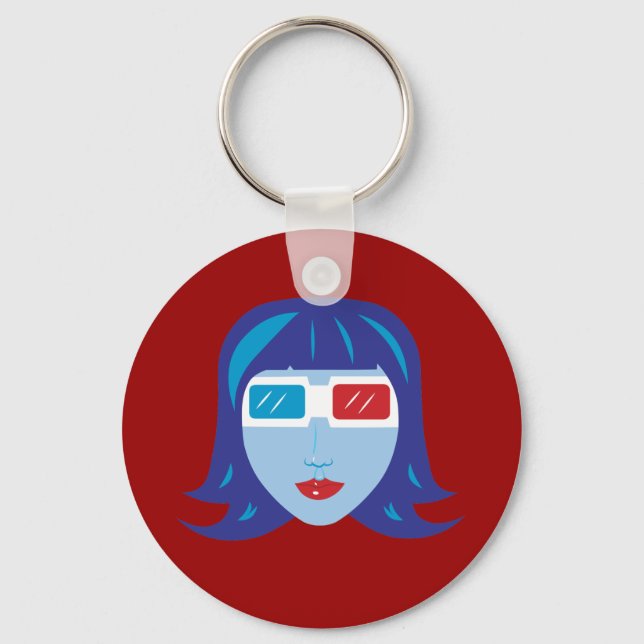 3D Girl Schlüsselanhänger (Vorderseite)