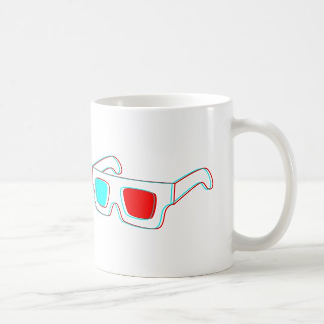 3D-Glasdesign Kaffeetasse (Rechts)