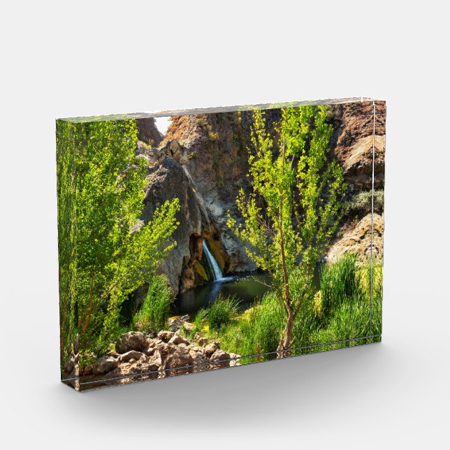 3D Glastisch Art Wasserfall Natur Szene Fotoblock (Links)