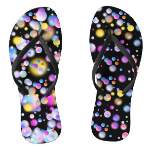 3D-Gleitschalenmuster Black BG Flip Flops