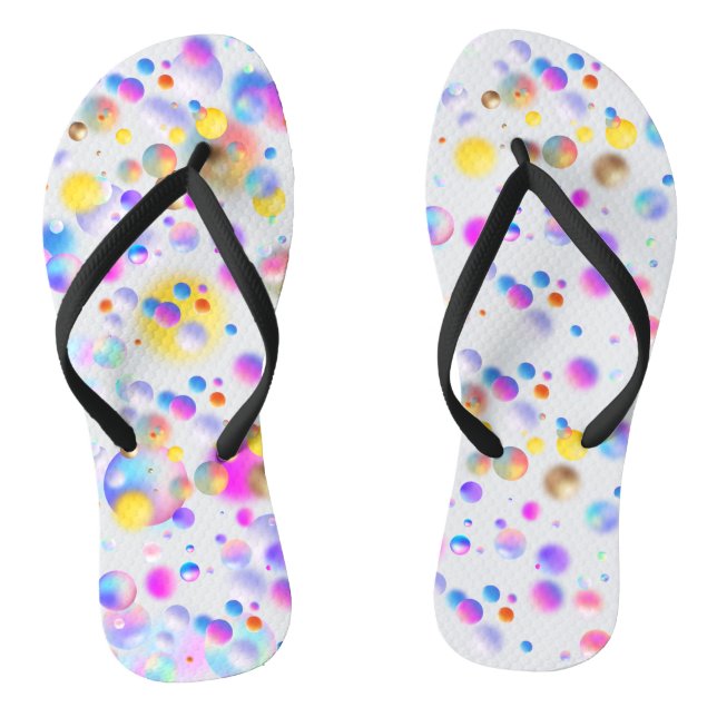 3D-Gleitschalenmuster Weißer BG Flip Flops (Fußbett)
