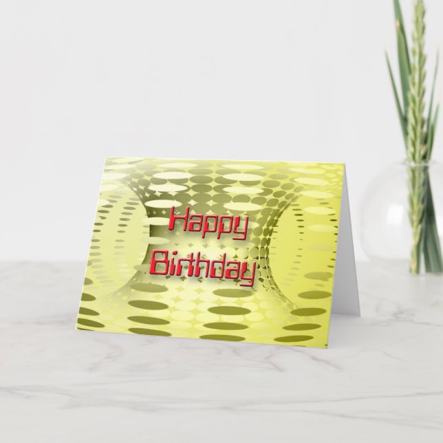 3D-Glückwunsch zum Geburtstag YL 3 Karte (Vorderseite)