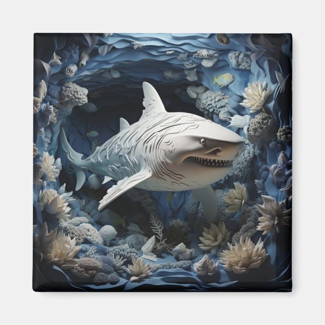 3D-Hai Magnet (Vorne)