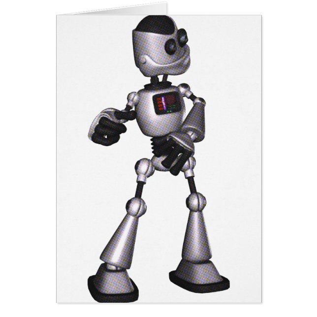 ♪♫♪ 3D HalbtonTyp-Tanzen Roboter-Sci-FI (Vorne)