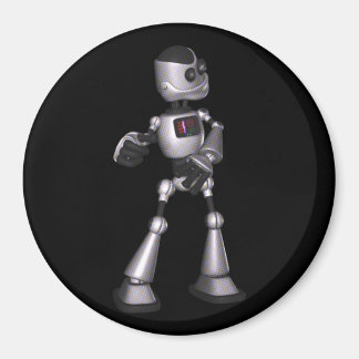 ♪♫ 3D Halftone Sci-Fi Robot Typ Dancing Magnet