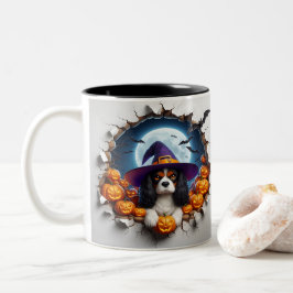 3D Halloween Dog Breeds Halloween Mugs, Tea/Coffee Zweifarbige Tasse
