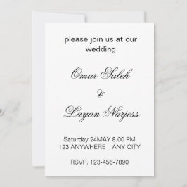 3D Heart Design Wedding Card Einladung