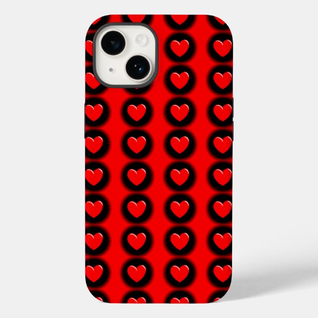 3D-Herzpunkte Case-Mate iPhone Hülle (Rückseite)