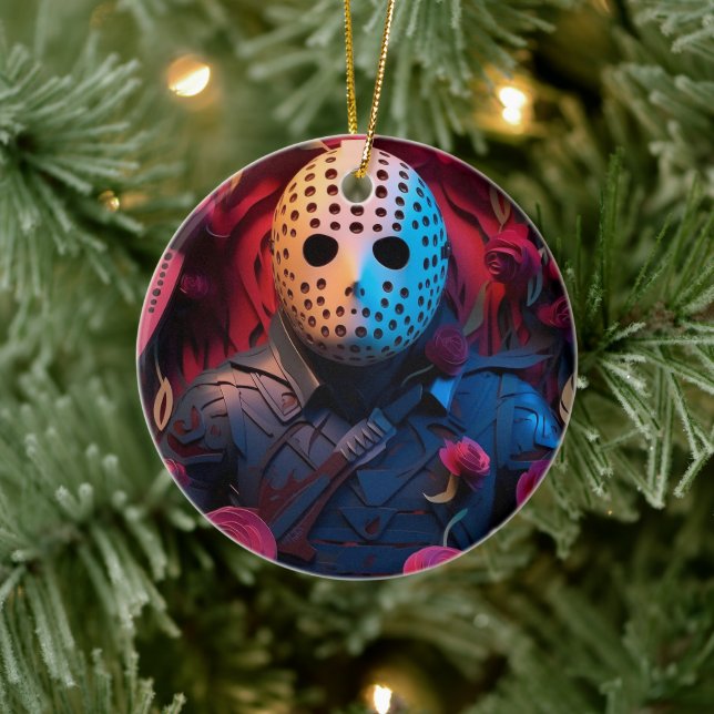 3D-Horror Weihnachten Keramik Ornament (Baum)