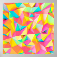 3D-Illustration - Farbige Low-Poly-Textur3d,abst
