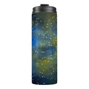 3D-Illustration, moderne Hintergrundillustration, Thermosbecher