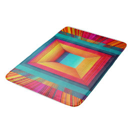 3D Infinite Geometric Neon Bath Mat Badematte
