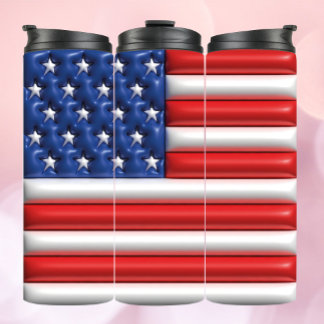 3D Inflated Tumbler - American Flag Design Thermosbecher