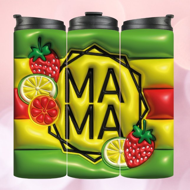 3D Inflated Tumbler - Summer Mama in Fruchtrahmen Thermosbecher (Von Creator hochgeladen)