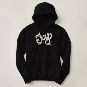 3D Joy Neon Graffiti Street Art Christlich Hoodie