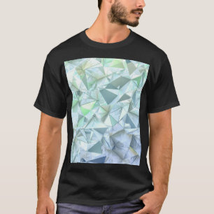 3D Kristalldreieck, Illustrative Darstellung. T-Shirt