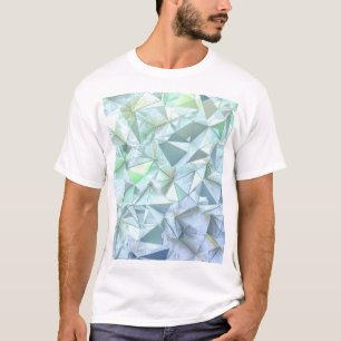 3D Kristalldreieck, Illustrative Darstellung. T-Shirt
