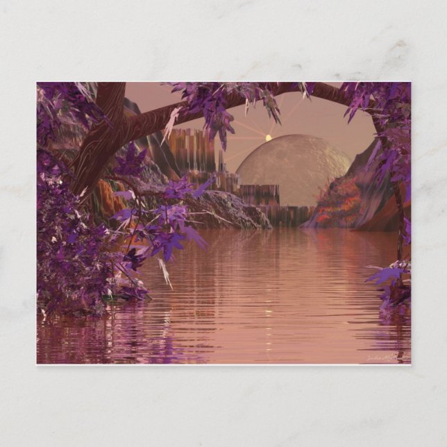 3D-Kunstschwelle eines Traums Postkarte (Vorderseite)