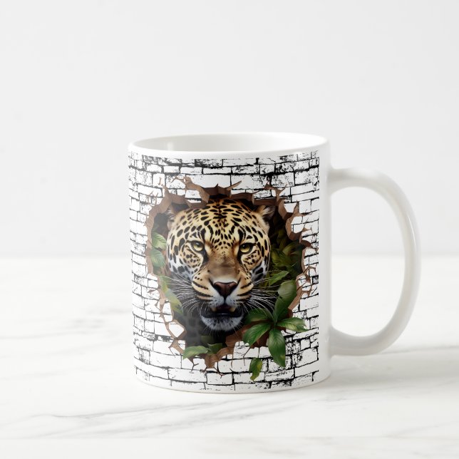 3D Leopard Mendrisiotto Kaffeetasse (Rechts)