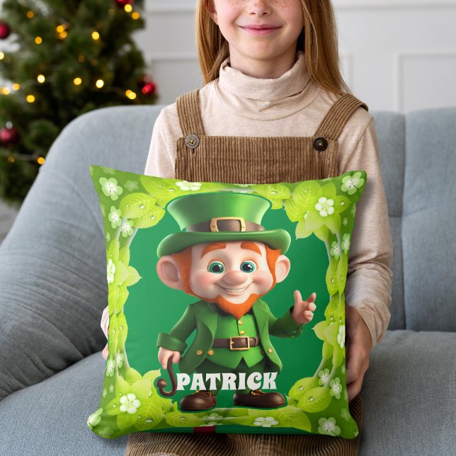 3D Leprechaun St. Patrick's Day Personalisiert Kid Kissen (Von Creator hochgeladen)