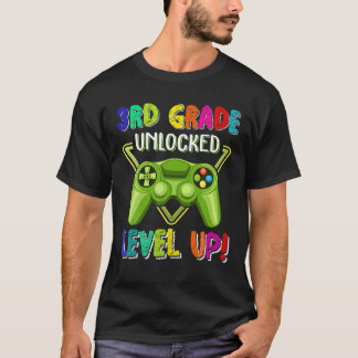 3D-Level-Upvideo-Spiel auf ungesichertem Niveau zu T-Shirt