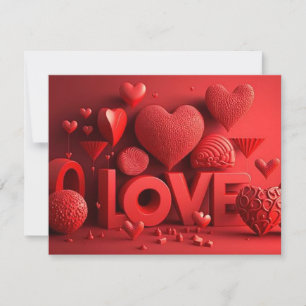 3D-LIEBE FEIERTAGSKARTE
